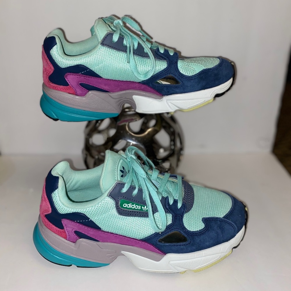 adidas torsion  mint purple blue and pink